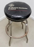 GE Advertising Bar Stool