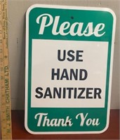 Hand Sanitzer Tin Sign
