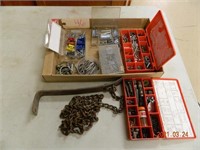 Hardware flat - chain, cotter pins, clips, screws