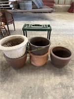 Planting Pots and Garden Tool Holder