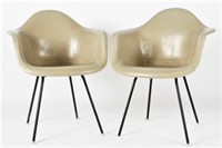 Pair of Gray Herman Miller DAX-1 Chairs