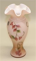 2003 Fenton Sunset Overlay Four Seasons Vase