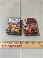 Unopened playing cards, Texas and Nightmare