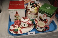 COLLECTION OF FITZ & FLOYD CHRISTMAS ITEMS