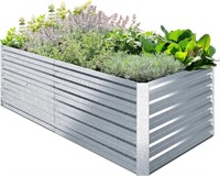 6 x 3 x 1.9 FT Metal Raised Garden Beds for Vegeta