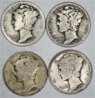 1920-28s-25d (semi Key)-17s Mercury Dimes