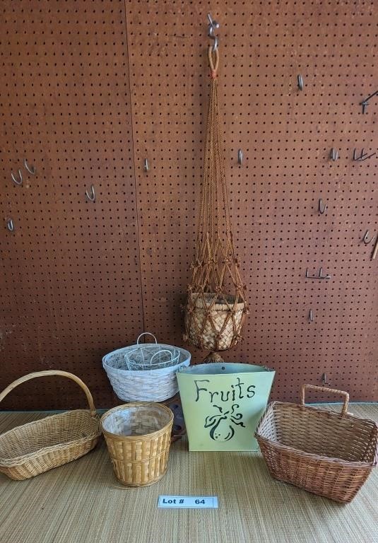 MACRAME PLANT HANGER AND BASKETS