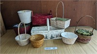 BASKETS - SOME LINED FOR PLANTS
