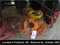 LOT, ASSORTED ELECTRICAL EXTENSION CORDS