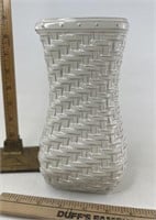 Longaberger NIB cream small vase