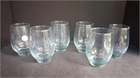 6 GLASS TUMBLERS