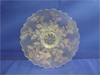 Iridescent Carnival Glass Plate