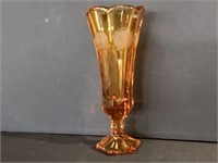 Amber Fostoria Coin Vase