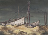 VERA SIMONS (D.2012) ABANDONED BOATS ON THE BEACH