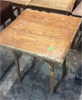 SQUARE RUSTIC TABLE, 21"X21"X21"