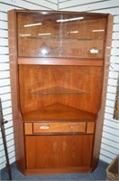 MID CENTURY CORNER CABINET