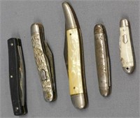 5 Imperial pocket knives