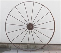 Primitive Metal "Wagon" Wheel