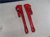 (2) 18" Pipe Wrenches