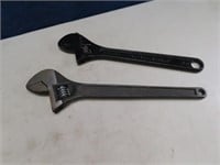 (2) HD Adjustable 15"/16" Wrenches Hand Tools USA