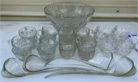 Punch Bowl & Cups with Ladle’s