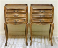 Louis XV Style Cherrywood Side Cabinets.