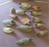 Rubbermaid Cooler with Duck Decoys Including Some