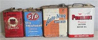 (4) Vintage Oil Cans