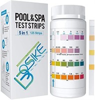 New BOSIKE 5 in 1 Pool Test Strips,125 Strips