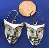 Vintage 925 Sterling Silver Comedy Theater Mask