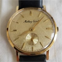 18K Gold Mathey Tissot Watch Working