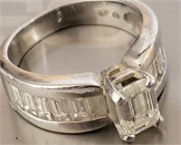 Diamond & Platinum Ring G.I.A  Appraisal $13.3K