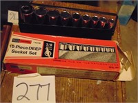 10 Pc Craftsman 3/8in Deep Socket Set