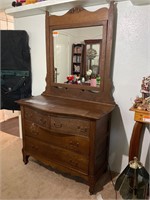 Antique Dresser w/Tilt Mirror