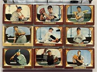 (150) 1955 BOWMAN BASEBALL CARDS