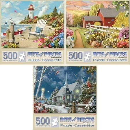 $30 Set of Three 500 Piece Jigsaw Puzzles