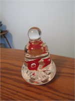 house of glass bell paperweight