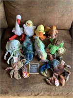 Lot of Assorted Ty Collectible Birds/Water Animals