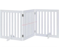 unipaws Freestanding Wooden Dog Gate, Foldable