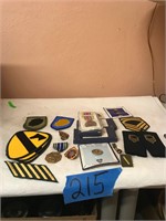 Military Pins, Patches, Medals, etc