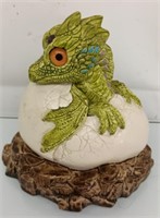 Windstone hatching dragon resin figurine