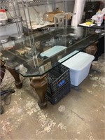 66x42x30 glass top table