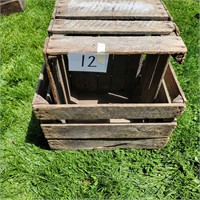 Two Wooden Apple Crates