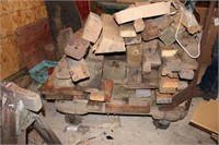 3 FT WOOD CART WITH CONTENTS