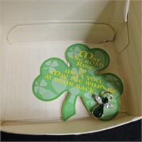 Vintage Avon 1999 Emerald Angel St Patrick's Day