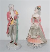 Goldscheider pair of figures, 9"