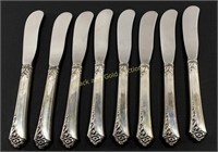 (8) Sterling Silver Handle Butter Knives