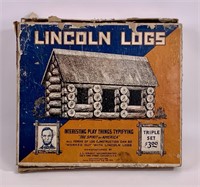 Lincoln Logs by J.L. Wright, Chicago, Pat. 1920,