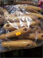 Large bag of wooden file handles