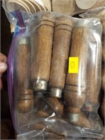 Bag of wooden file handles